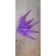 Lot de 20 Plumes de coq teintées de couleur violet lavande