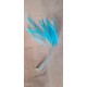 lot de 10 Coq filant couleur turquoise clair