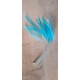 lot de 10 Coq filant couleur turquoise clair